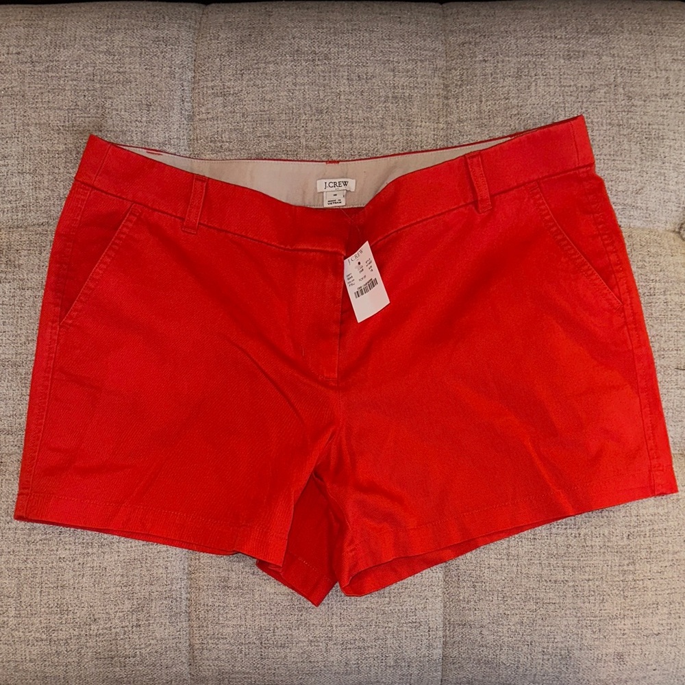 J. Crew Bold Red Women's Bermudas